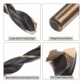 Uxcell 12pcs Jobber Drill Bits 5 5mm 0 217 Black Nitride Gold Titanium Coated M2 High Speed Steel Hss Twist For Stainless