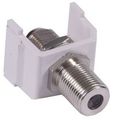 Sffwx Hubbell Av Connector F-type Coupler Bulkhead F White 