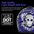 Tcmt Dot Youth Kids Motocross Offroad Street Helmet Blue Skull Motorcycle Dirt Bike Atv Goggles Gloves S