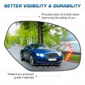 Passenger Right Side Mirror Glass With Heated Turn Signal Replacement For 2007-2014 Cadillac Escalade Chevrolet Avalanche