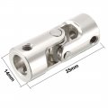Uxcell 3pcs 8mm To Inner Dia Rotatable Universal Steering Shaft U Joint Coupler L35xd14