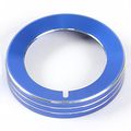 Aluminum Alloy Car Inner Headlight Switch Knob Ring Cover Trim For Ford F150 Xlt 2016 2017 Mustang 2015-2016 Blue 