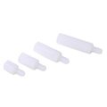 120pcs White Assortment Kit Nylon M3 Screws For Replacement Hex Nut Standoff Spacers Column