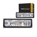 Chevy Gmc C K 2010 Truck 1994-2002 Parking Signal Light Diamond Design Gray Bezel Pair Driver And Passenger Side Gm2811104