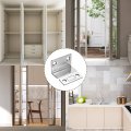 Uxcell 4pcs Cabinet Magnetic Catch L-shaped Ultra Thin Closers Latch For Cabinets Kitchen Closet Door Closing Silver