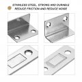 Uxcell 4pcs Cabinet Magnetic Catch L-shaped Ultra Thin Closers Latch For Cabinets Kitchen Closet Door Closing Silver