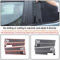 Car Door Window Centerpillar Honeycomb Trim Cover Compatible With Ford Maverick 2022 2023 Exterior Side Center Pillar Post