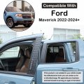 Car Door Window Centerpillar Honeycomb Trim Cover Compatible With Ford Maverick 2022 2023 Exterior Side Center Pillar Post