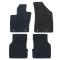 Velour Floor Mats For Jeep Compass 2016 2024 Custom Fit Front And Rear Car Carpet Liners Anti Slip All Season Full Set Black 