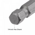 Uxcell 1 4 Quick-change Hex Shank 6mm Nut Setter Driver Drill Bit 9 84 Length Metric No-magnetic 2 Pcs