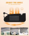 Ocpty Sun Visor Fit For 2006 2007 2008 2009 2010 2011 2012 2013 Chevrolet Corvette With Sunroof Black Right Passenger Side
