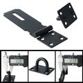 Alise Ms99-b Padlock Hasp Door Clasp Latch Locksus 304 Stainless Steel Matte Black 