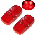 Red Trailer Rv Marker Light 10 High Intensity Led Waterproof 4x2 In Clearance Side Lights For Trucks And Boats 12v Surface 