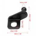 X Autohaux 1 Pair 10mm Car Ball Studs Mounting Brackets Black For Gas Struts Shocks 42x35x21mm