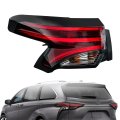 Driver Side Tail Light Assembly For Toyota Sienna Xse Platinum Limited 2021 2022 2023 Rear Lamp To2804161 81560-08091 Red Led 