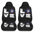 Love Paw Belize Flag Car Front Seat Covers Set Of 2 Washable Breathable Vehicle Cushion Protector For Sedan Truck Automotive