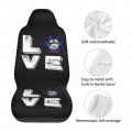 Love Paw Belize Flag Car Front Seat Covers Set Of 2 Washable Breathable Vehicle Cushion Protector For Sedan Truck Automotive