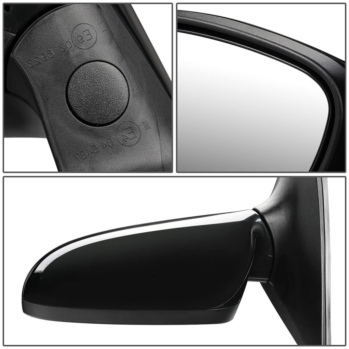Auto Dynasty Hy1320197 Factory Style Driver Left Side Mirror Manual Folding Power Adjust Heated Glass For Elantra 09-12 Paint