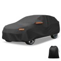 Car Cover Outdoor Waterproof Sun Rain Snow Hail Protection With Left Side Door Zipper 210d-pu For Mazda Cx-70 