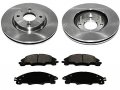 Front Semi-metallic Brake Pad And Rotor Kit Compatible With 2008-2011 Ford Focus 