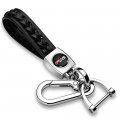 Ipick Image Compatible With Ford F-150 Fx4 Off Road In Black Braided Rope Style Genuine Leather Key Chain