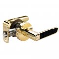 Kincaid Bk Entry Lever Lock Polished Brass D540l301 Universal Hand Orientation Includes Latch Strike And 2 Keys 