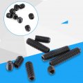 M3 Grub Screws Black 12 9 Grade Carbon Steel 3mm 4mm 5mm 6mm 8mm 10mm 12mm 14mm Screw Assortment Socket Cup Point Set