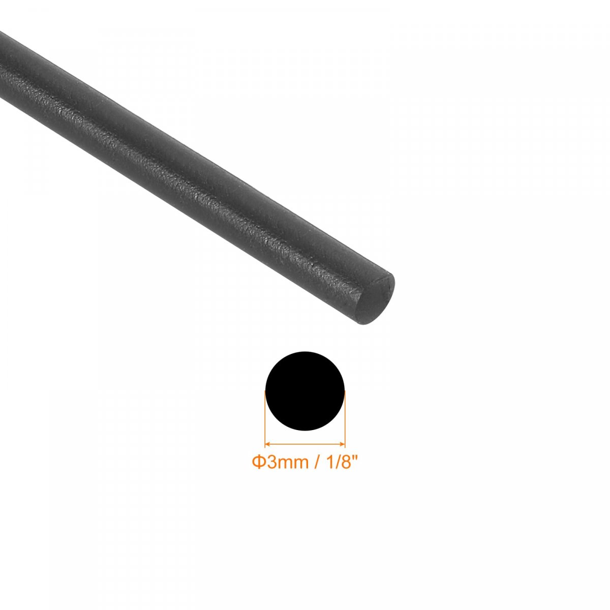 Nitrile Rubber Round Seal Strip 3mm 1 8 Diameter 3 Meters 9 84ft Long Hard Solid Weather Stripping For Diy Gasket Industrial