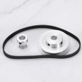 2 Set Gt-2 Synchronous Wheel 20 60 Teeth 8mm Bore Aluminum Alloy Timing Pulley With 2pcs Length 280mm Width 6mm Belt For 3d