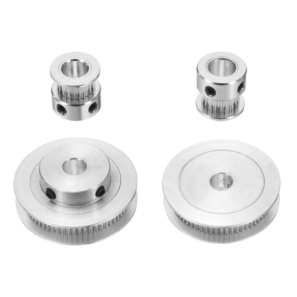 2 Set Gt-2 Synchronous Wheel 20 60 Teeth 8mm Bore Aluminum Alloy Timing Pulley With 2pcs Length 280mm Width 6mm Belt For 3d