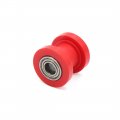Uxcell 10mm Hole Chain Roller Pulley Slider Tensioner Wheel Guide Red For Motorcycle