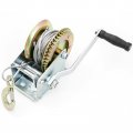 Hand Winch 2000 Lbs Crank Cable Gear Atv Boat Trailer Heavy Duty New