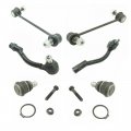 6 Piece Steering Suspension Kit Ball Joints Sway Bar End Links Outer Tie Rods 