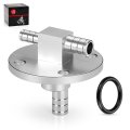 Aluminum Billet Fuel Tank Pipe Joint For Yamaha Rhino 660 Yxr660f 2004 2005 2006 2007 5ug-f4300-10-00 