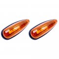2pcs 31led Amber Cab Marker Light Assembly Tear Drop Led 