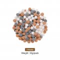 Uxcell 7 Packs Replacement Shower Head Bead 7-8mm Filters Mineral Stone Bead For Water Softener Filtration White Grey Orange