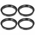 Acropix 67 1mm To 56 6mm Universal Car Hub Centric Rings Black Pack Of 4