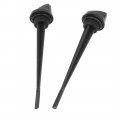 15cm Long Motorbike Plastic Engine Oil Level Gauge Dipstick Black 2pcs 