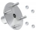 2 4 X Live Axle Hub 1 To 3 Step-down For Go Kart Cart Atv Quad Trailer