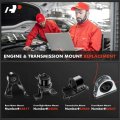 A-premium Front Rear Engine Motor Mount And Transmission Kit Compatible With Mitsubishi Lancer 2002-2007 2 0l Fwd Automatic