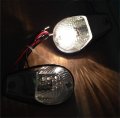Httmt Mt224-012-cd Cl Clear Flush Mount Motorcycle Turn Signals Blinker Light Compatible With Universal Sportbikes