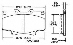 Power Stop 16-502 Front Brake Pad