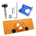 Lifkich 1 Set Punch Locator Hinge Drilling Guide Hole Positioner Woodworking Tool Kit 