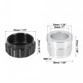 X Autohaux 1 Id Aluminium Alloy Auto Weld On Filler Neck Cap Oil Fuel Tank Silver Tone Black