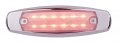Maxxima M20332rcl Red 6 Led Clear Lens Clearance Marker Light With Stainless Steel Bezel 