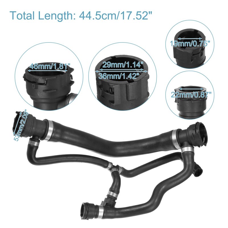 Acropix Engine Radiator Coolant Heater Hose Water Pipe Fit For Bmw 745i Base 4 4l V8 Gas 2002-2005 No 17127508010 Pack Of 1
