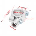 Uxcell Pair M10 X 1 25 Thread Rearview Mirror Holder Clamp Adapter For 1inch Motorcycle Handlebar Silver Tone