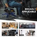 Auto Dynasty Rolling Mechanic Stool Height Adjustable Heavy Duty Roller Creeper Garage Shop Seat With Padded And Tool Storage