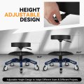 Auto Dynasty Rolling Mechanic Stool Height Adjustable Heavy Duty Roller Creeper Garage Shop Seat With Padded And Tool Storage