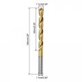 Uxcell High Speed Steel Straight Shank Twist Drill Bit Fully Ground Titanium Coated 7 1mm Diameter 109mm Total Length 60mm